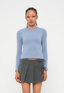 Топ Abercrombie & Fitch SEAMLESS BABY TEE, Mottled Teal