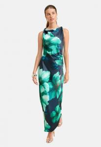 Платье Friends Like These Maxi dress, Teal Blue/Blue