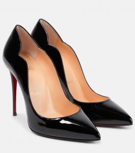 Туфли-лодочки Hot Chick 100 из лакированной кожи Christian Louboutin, черный