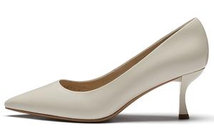 73Hours Бриттани Коллекция Тонкие каблуки Женские туфли на шпильке - [Воздушный хлопок] - Глянцевая кожа - Экрю - 6,5 см, цвет [Air Cotton]-Shiny Cow Leather-Ecru-6.5cm