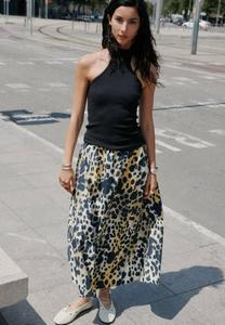 Юбка Mango Maxi skirt, Black