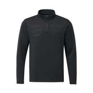 Трикотажный спортивный джемпер с длинными рукавами для мужчин DESCENTE, черный