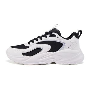 XTEP Амортизирующие нескользящие и износостойкие низкие кеды для бега мужские Sail White Black - Canvas White/Black, цвет Canvas White/Black