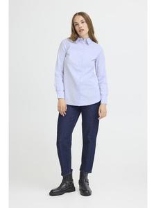 Рубашка с длинными рукавами PZELNA, стандартный крой, цвет Кентукки Блю Pulz