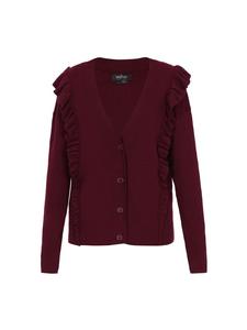 Usha BLACK LABEL Женский кардиган бордового цвета