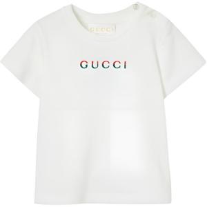 GUCCI Футболка SS25 белая для младенцев и малышей