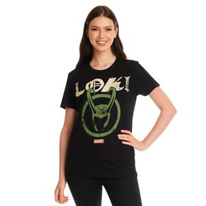 Футболка с логотипом Loki, черная