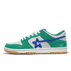 RIPSTAR Кроссовки SKBD Low Maxes Leonardo Green Apple Anti Slip Wear Resistant Low Top Skateboard Shoes Unisex White Green