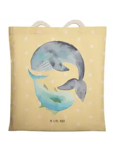 Шоппер Mr. & Mrs. Panda, желтый пастельный