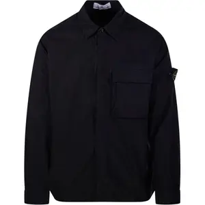 Куртка с лого-патчем STONE ISLAND, черный