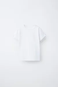 Футболка в полоску с бантиками Zara, белый