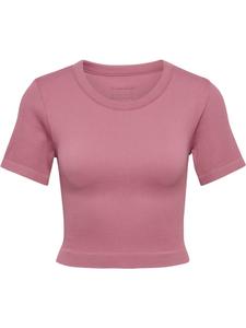 Футболка "Pulse Seamless Rib W T-Shirt S/S" розового цвета Hummel