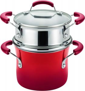 Пароварка Rachael Ray Brights, 2800 мл, красный / серебряный