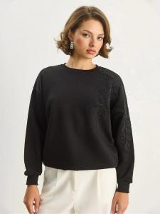 Bianco Lucci Свитшот в черном цвете