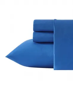 Комплект постельного белья Highland Chill Solid из микрофибры с терморегулирующими свойствами, 4 предмета, размер Full Eddie Bauer, голубой