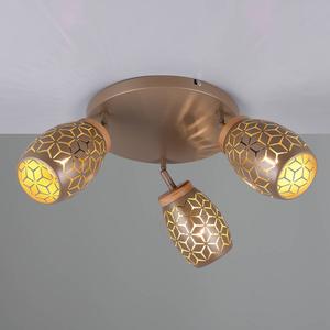 Потолочный светильник Reality Leuchten Bidar, железо - коричневый - количество языков пламени: 3