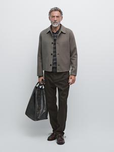 Брюки-Джоггеры Massimo Dutti, коричневый