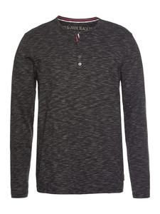 Рубашка с длинными рукавами цвета антрацитовый меланж Bruno Banani