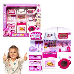 Комплект кухонной мебели для кукол - розовый Kathay-Haster