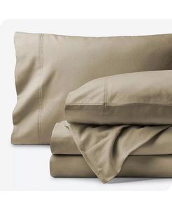 Комплект простыней из органической фланели King Bare Home, бежевый