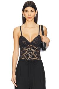 Кружевной боди Wolford, black