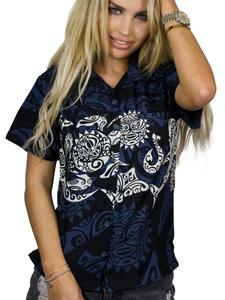 Блуза King Kameha Maori Chest, черный