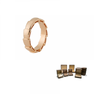 BVLGARI Серпенти Вайпер кольцо из розового золота 18 карат для женщин