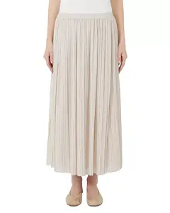 Плиссированная трикотажная юбка Cral Weekend Max Mara, бежевый