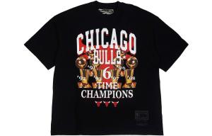 Футболка унисекс черная Mitchell & Ness, черный