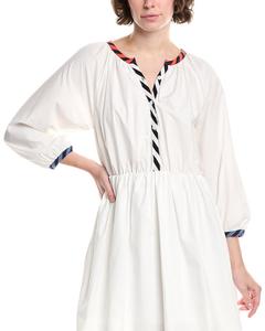 Бесконечная Роуз Поплин Платье-рубашка Endless rose, белый