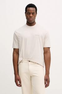 Хлопковая футболка Armani Exchange, бежевый