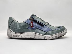 Женские повседневные кожаные туфли в синем цвете KCR Group