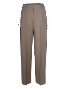 Брюки с шнуровкой Marella, серый