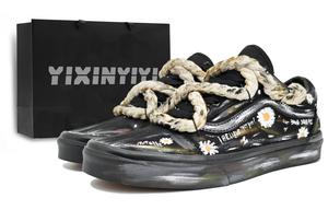 Vans Old Skool устойчивые к истиранию низкие кроссовки для скейтбординга унисекс black