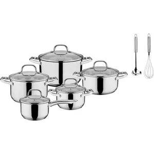Набор кастрюль GSW Trentino из нержавеющей стали, 12 предметов