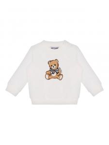 Толстовка с принтом плюшевого мишки Moschino Kids, белый