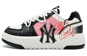 Кроссовки MLB Chunky Liner Skateboarding Shoes Unisex Low-top White/black/pink, розовый