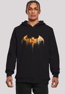 F4NT4STIC Толстовка "DC Comics Batman Arkham Knight Halloween Moon Logo", мужская, премиальный товар, приталенный крой, толстовка с принтом, черный