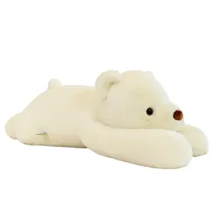 Плюшевая кукла полярного медведя высота 60cm/80cm/100cm/120cm JIZHUAN, белый