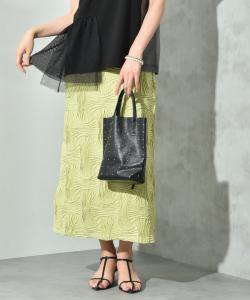 Узкая юбка из жаккардовой ткани "джерси"