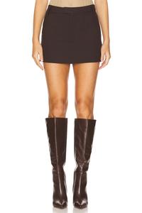 Мини-Юбка maika средней посадки Bardot, коричневый