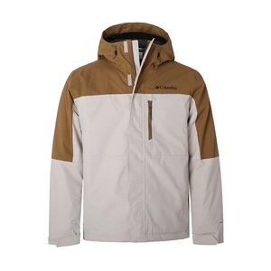 Columbia Мужская ветровка для походов водонепроницаемая ветронепроницаемая износостойкая термо, Beige Khaki Multicolor