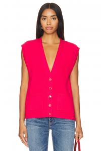 Жилет джессика на пуговицах спереди 525, красный
