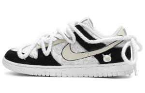 Кроссовки Nike Dunk Skateboard Shoes Women's Low-Top Black And White/Beige