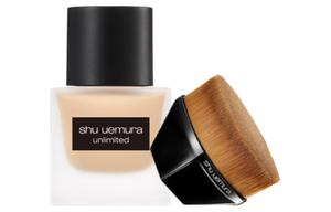 ZHICUNXIU тональная основа feather yarn жидкая, набор макияжа, стойкое безупречное естественное выравнивание тона кожи 35ml+кисть No. 55 Shu Uemura