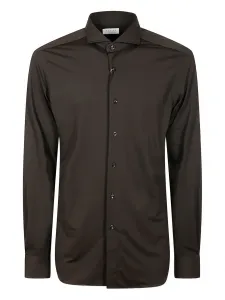 Рубашка с длинными рукавами Xacus, коричневый