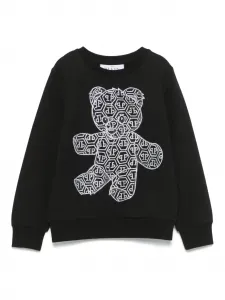 Толстовка со стразами Philipp Plein Junior, черный