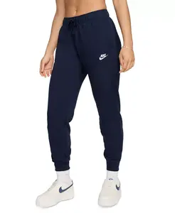 Женские спортивные брюки Club Fleece Mid-Rise Joggers Nike, синий