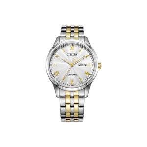 CITIZEN Часы Automatic Mechanical Movement Stainless Steel Strap Watch Men's Watch White Dial, Silver Dial