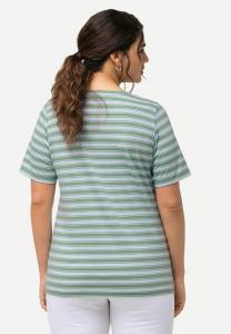 Футболка с принтом STRIPED ANIMAL GRAPHIC Ulla Popken, светло-зеленый